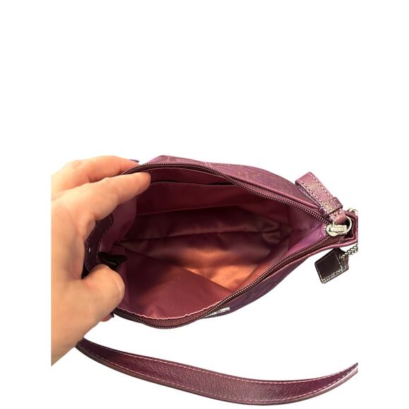 Coach Purple Signature Y2K Mini Shoulder Bag - Picture 3 of 6